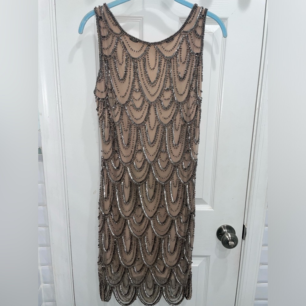 Formal beaded dress / flapper girl style dress